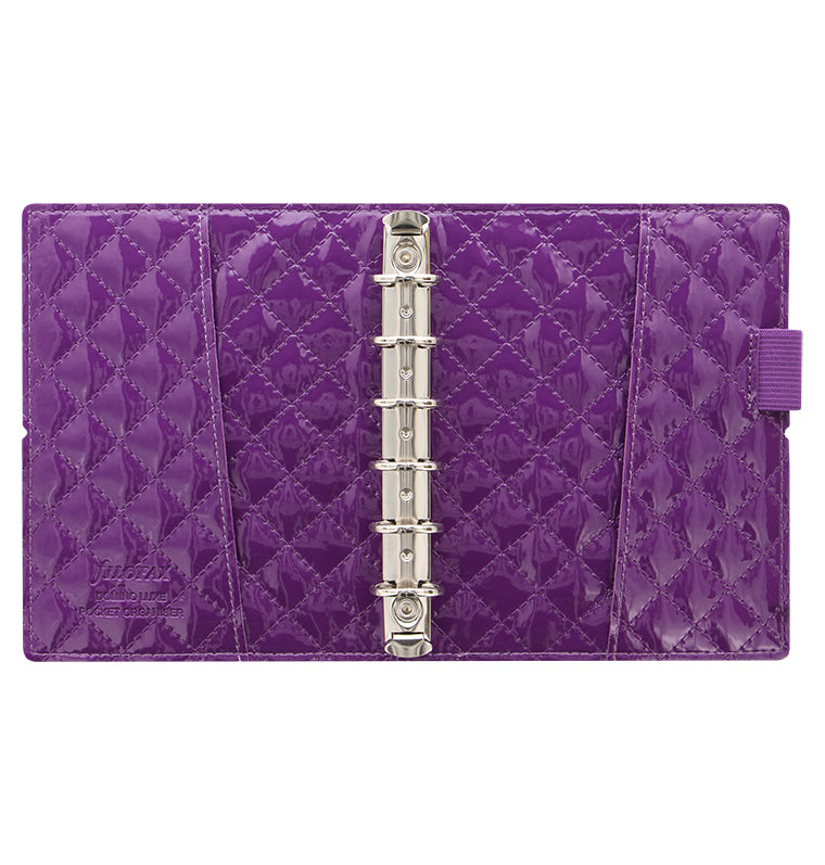 Domino Luxe Purple Pocket Organiser, open view