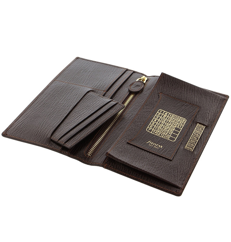 Chester Leather Travel Wallet Brown