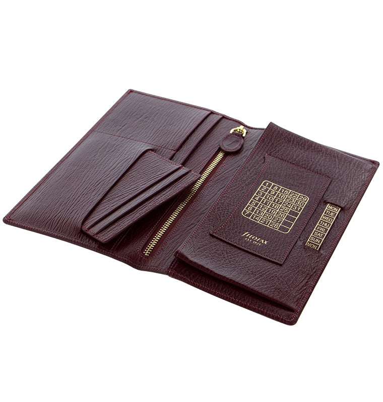 Chester Leather Travel Wallet Red
