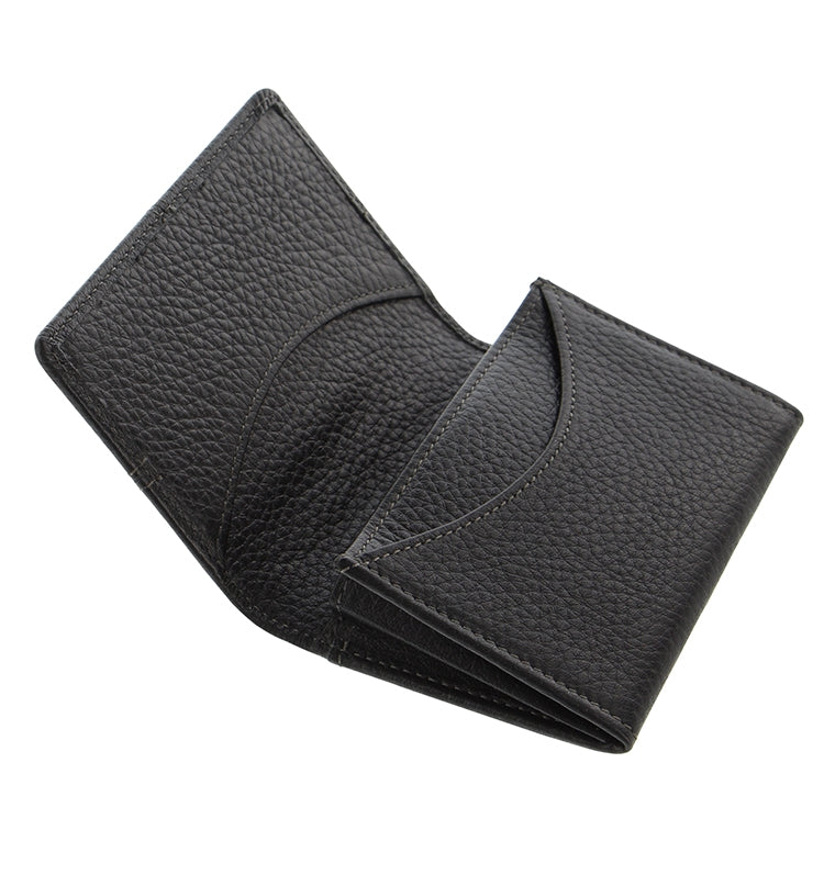 Leather Business Card Holder | Classic Stitch Soft | Filofax Grey Leather Business Card Holder | Classic Stitch Soft | Filofax Grey