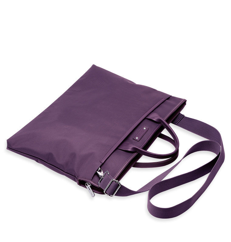 Microfiber Portfolio Tote Purple