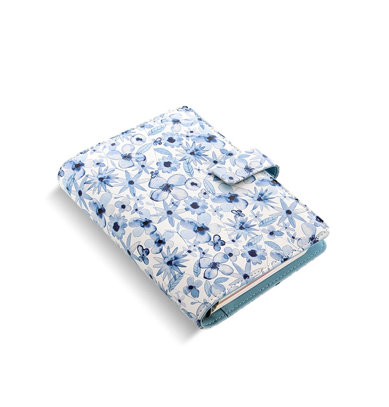 Patterns Indigo Floral Personal Organiser - Filofax – Filofax UK