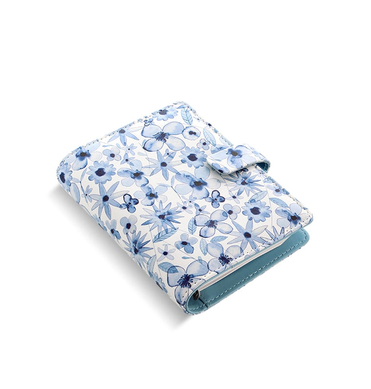 Patterns Indigo Floral Pocket Organiser - Filofax – Filofax UK