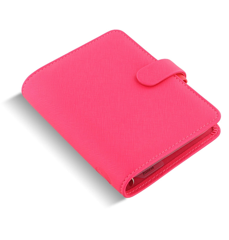 Saffiano Fluoro Pocket Organiser Fluoro Pink