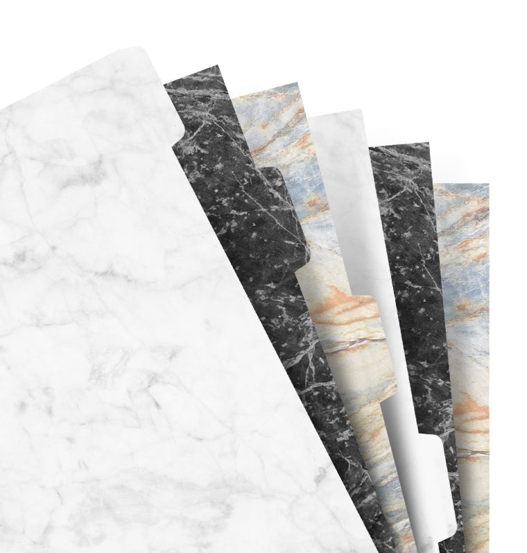 Marble A5 Notebook Dividers