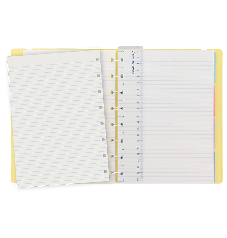 Classic Pastels A5 Refillable Notebook Lemon