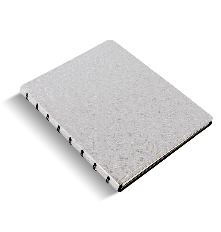 Saffiano Metallic A5 Refillable Notebook Silver
