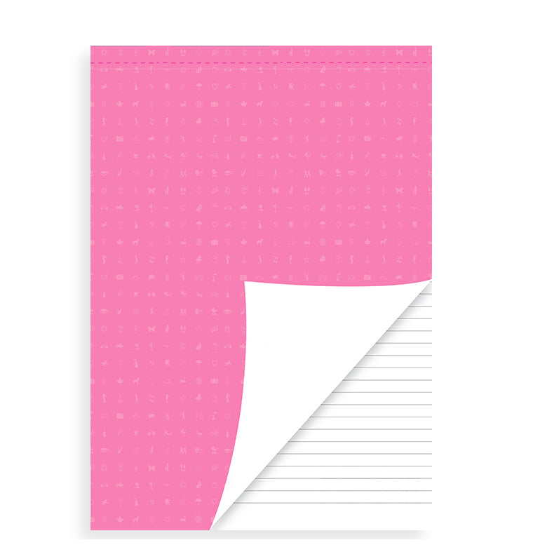 Filofax White Perforated Ruled Notepad Refill - A5
