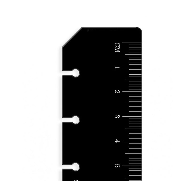 Filfox A4 Notebook Ruler Ruler Page Marker Black A4 - Filofax – Filofax UK