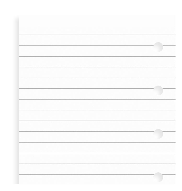 White Ruled Notepaper Mini - Filofax – Filofax UK