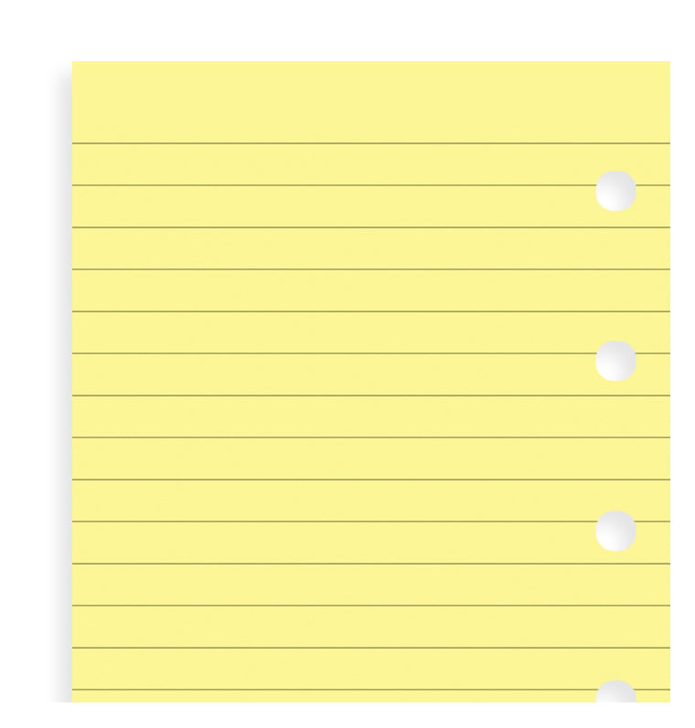 Yellow Ruled Notepaper Refill - Mini